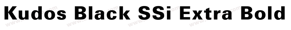 Kudos Black SSi Extra Bold Italic字体转换